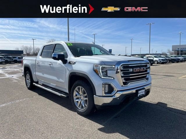 Used 2021 GMC Sierra 1500 SLT with VIN 3GTU9DED1MG217780 for sale in Albert Lea, Minnesota