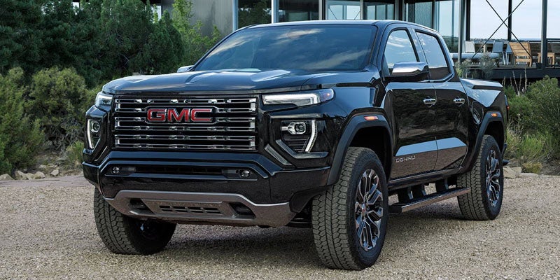 GMC Canyon Elevation black truck exterior view